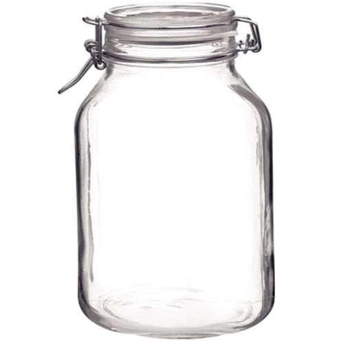 Weckglas Fido 5 Liter transparent rund mit Metallverschlussscharnieren
